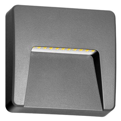  Lampa elewacyjna LED SLIGO 3W 240lm IP65 4000K biała neutralna szary ORNO (AD-OP-6609GL4)